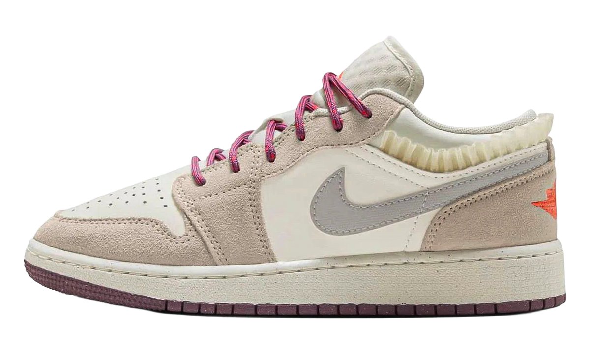 Jordan 1 Low SE GS "Sail Legend Light Brown Violet Dust Neutral Grey" FQ8094 100