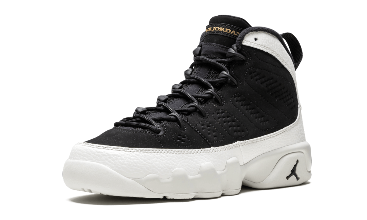 Air Jordan 9 Retro GS "BLACK / BLACK / SUMMIT WHITE" 302359 021