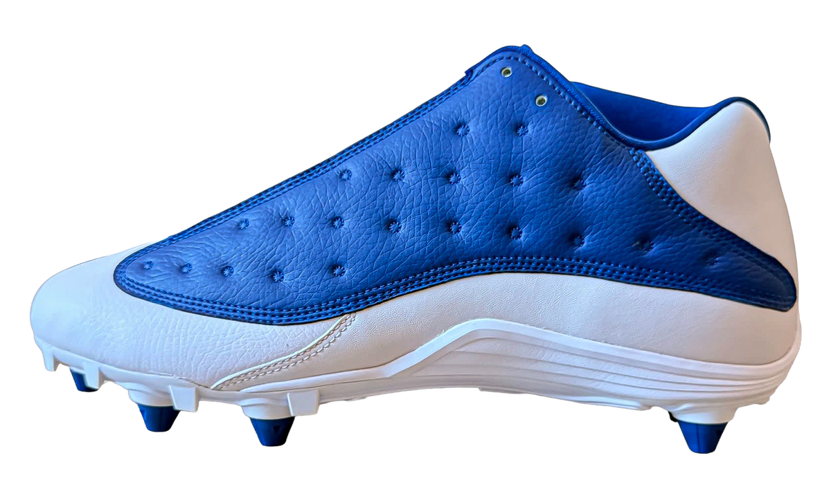 Jordan 13 Low Detachable Cleats "White / Blue" FA17 MNJDSP 727 M3