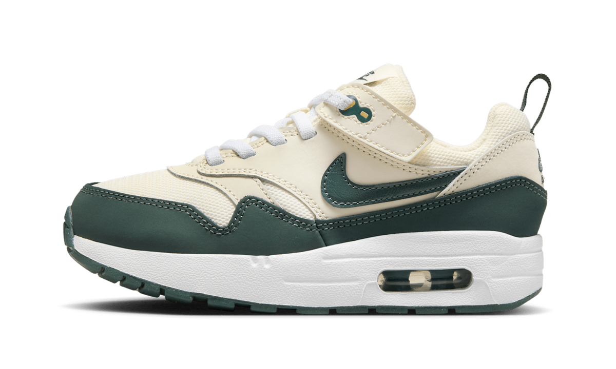 Air Max 1 EasyOn PS "Pale Ivory White Bicoastal Vintage Green" DZ3308 107