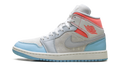 Air Jordan 1 Mid WMNS "White/Light Blue/Pink" IM7420 133