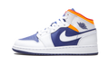 Air Jordan 1 Mid GS "White Deep Royal Blue" 554725 131