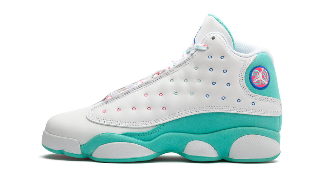 Air Jordan 13 GS "Aurora Green" 439358 100