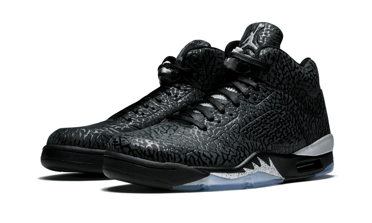 Air Jordan 5 Retro 3Lab5 "Black Silver" 599581 003