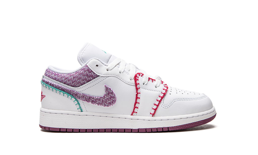 Jordan 1 Low GS "White Light Bordeuax" DM9037 100