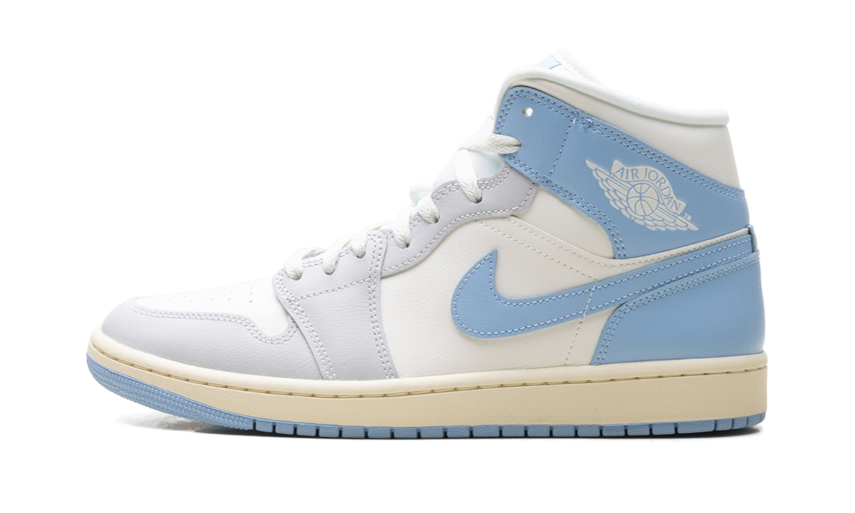 Air Jordan 1 Mid WMNS "Psychic Blue Sail Coconut Milk" BQ6472 402