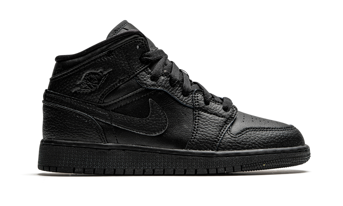 Air Jordan 1 Mid GS "Triple Black" 554725 091
