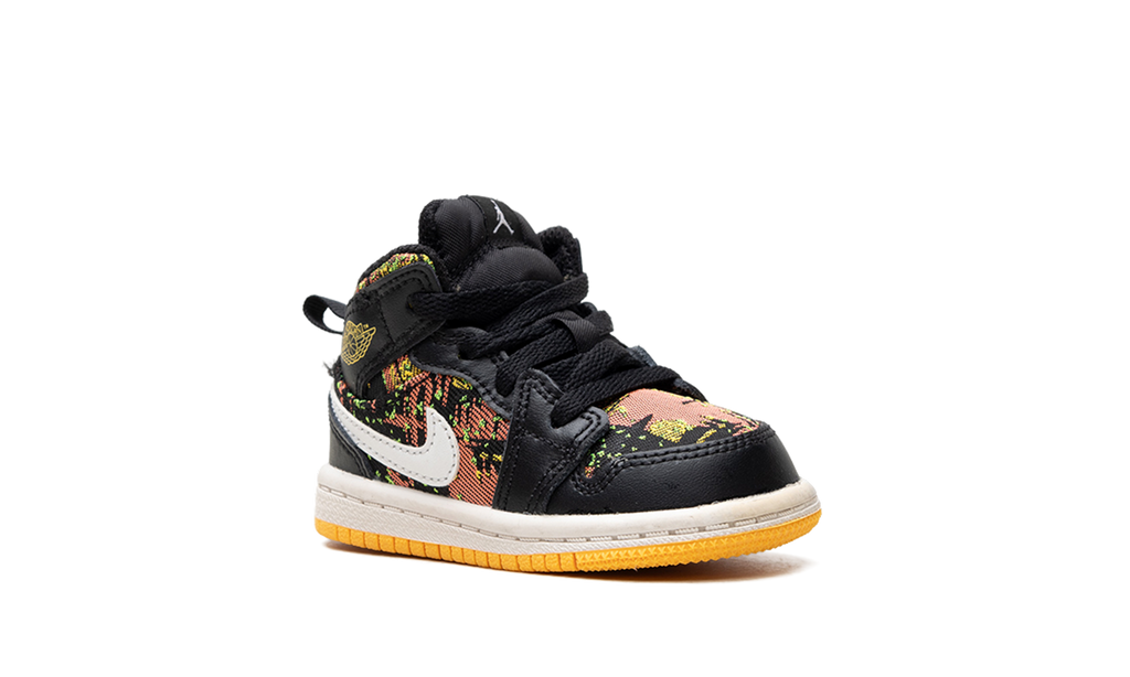 Air Jordan 1 Mid TD "Black / Laser Orange" 644507 003