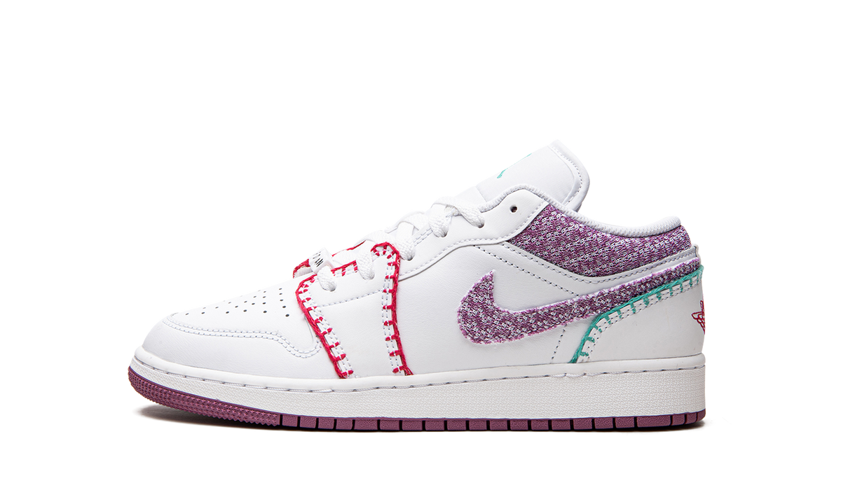 Jordan 1 Low GS "White Light Bordeuax" DM9037 100
