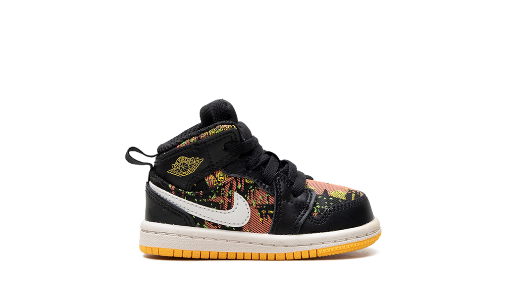 Air Jordan 1 Mid TD "Black / Laser Orange" 644507 003
