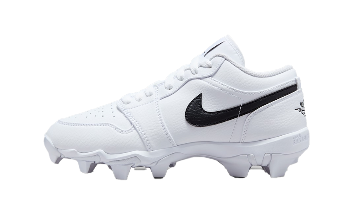 Air Jordan 1 Mid TD Cleat GS "White / Black" HF6885 100