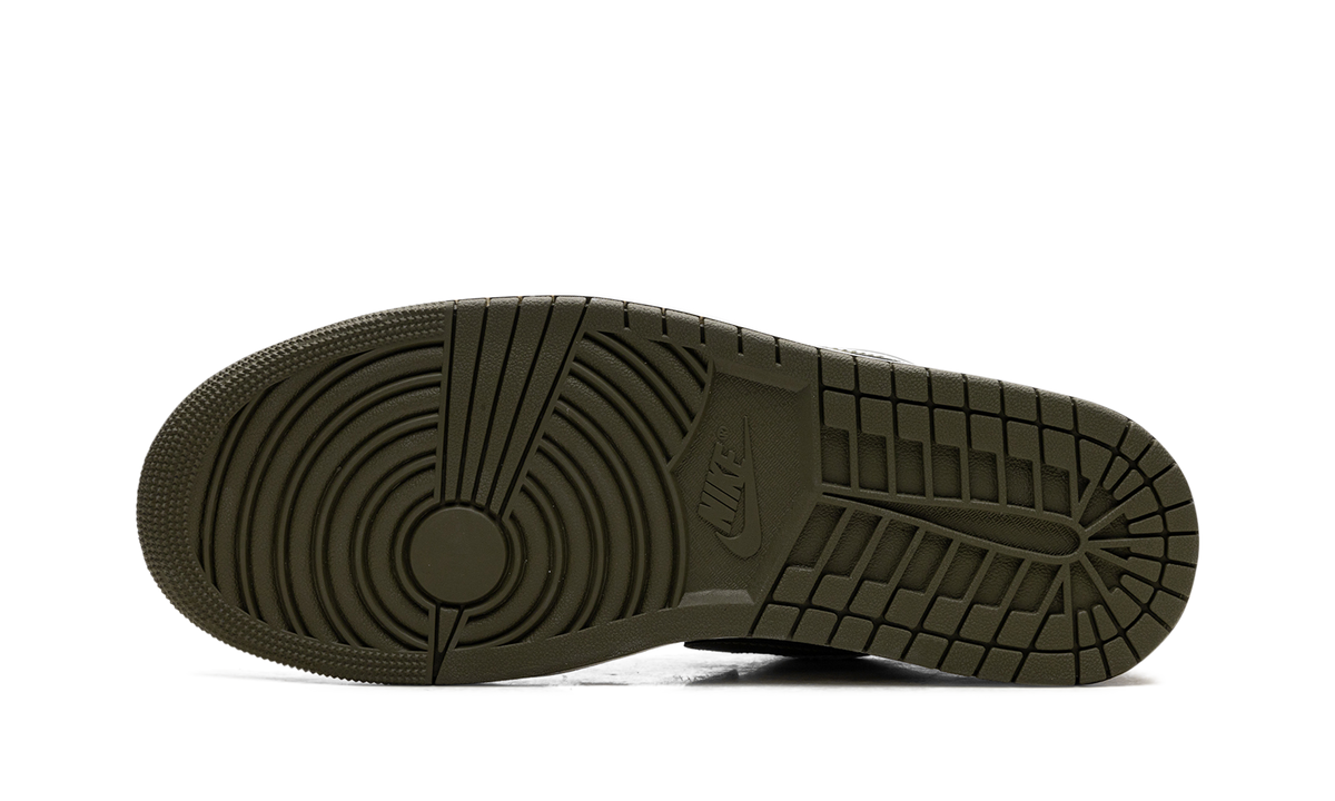 Air Jordan 1 Low "Black Toe Medium Olive" 553558 092