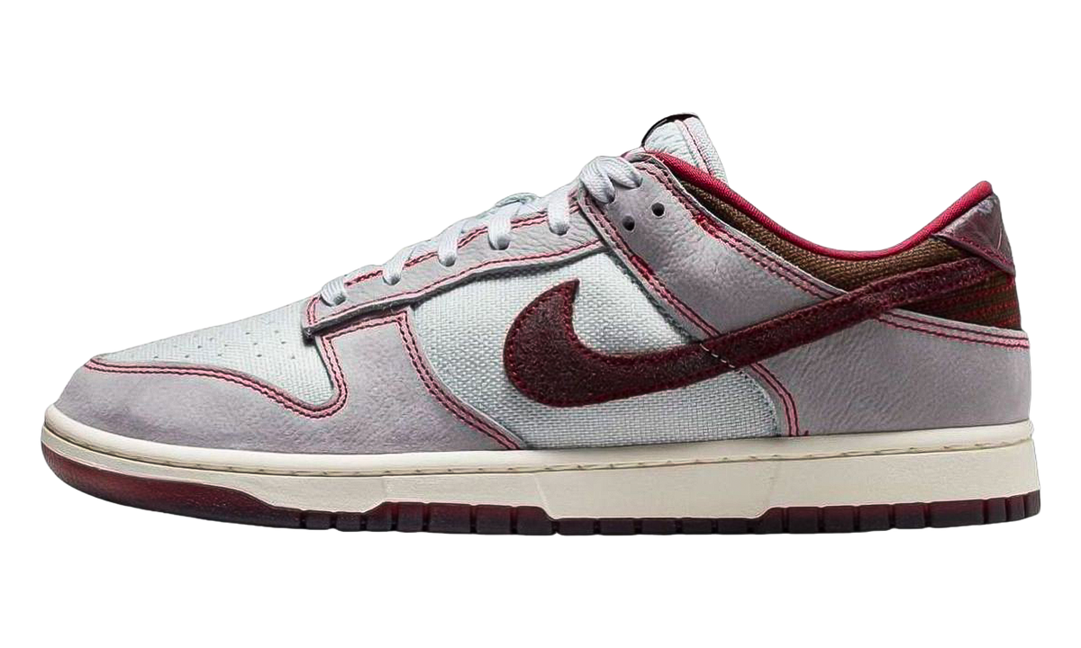 Dunk Low Retro SE "Pure Platinum / Wolf Grey / Team Red / Burgundy Crush" IH1942 001