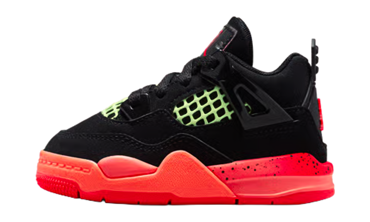Air Jordan 4 Retro TD "Black Infrared Barely Volt" II1270 001