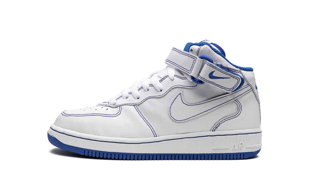 Air Force 1 Mid GS "White/White-Royal Blue" 624049 113